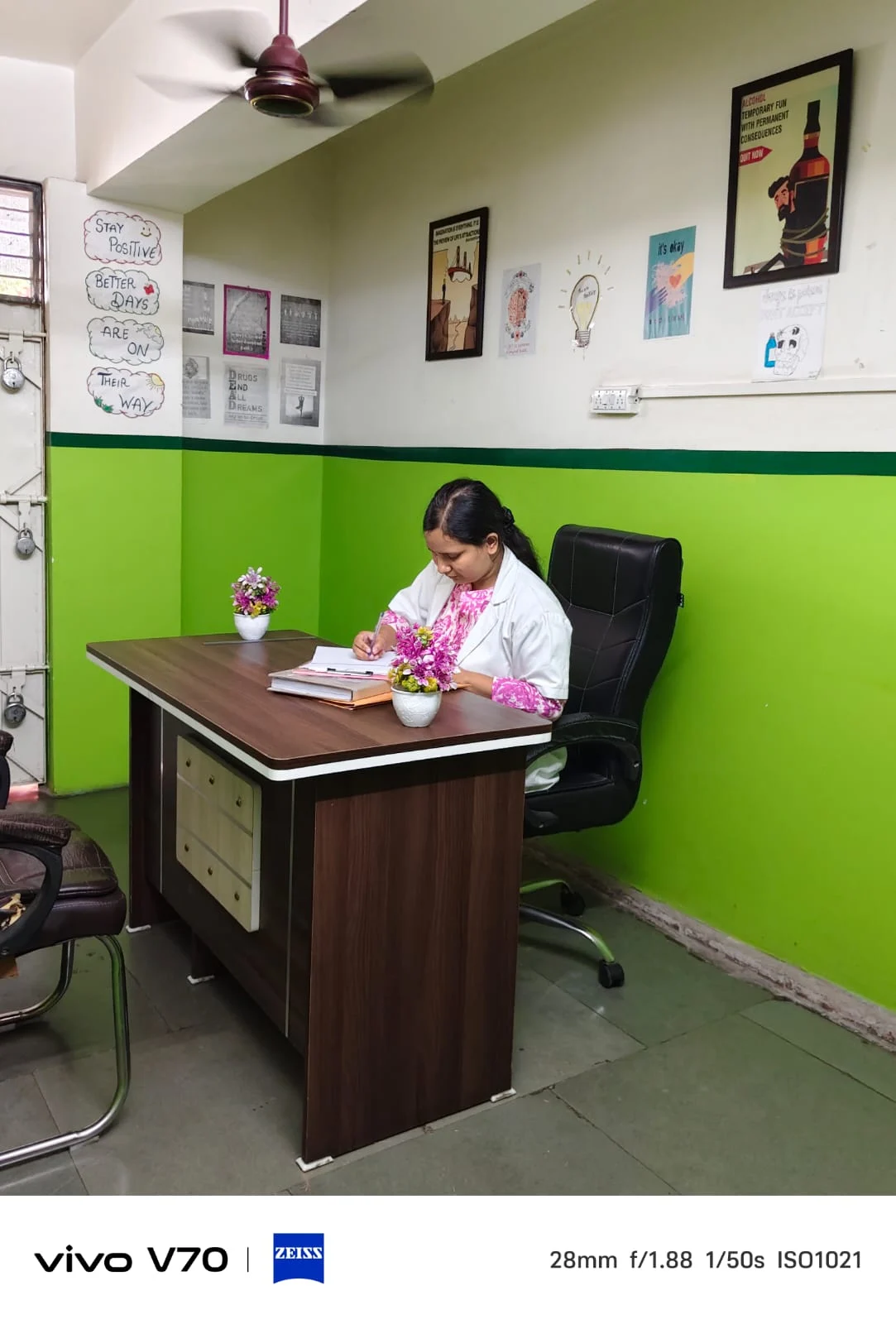 A space for individual conversations at Swastik Foundation